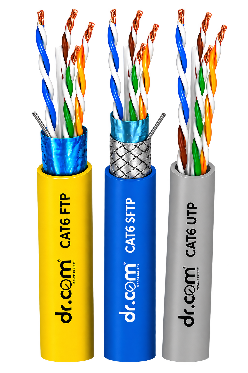 Illustration of copper network cables
