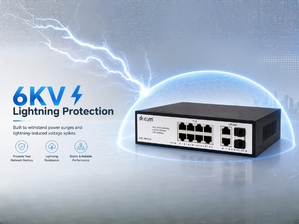 DR-COM PoE Switch