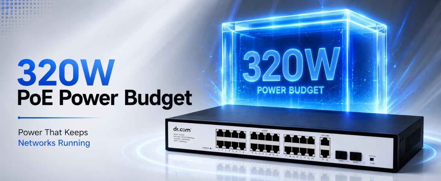 DR-COM PoE Switch