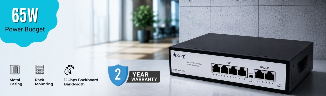 DR-COM PoE Switch