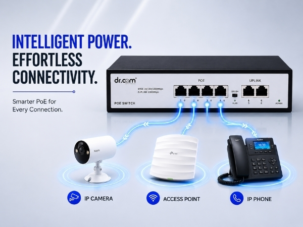 DR-COM PoE Switch