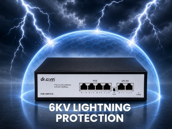 DR-COM PoE Switch