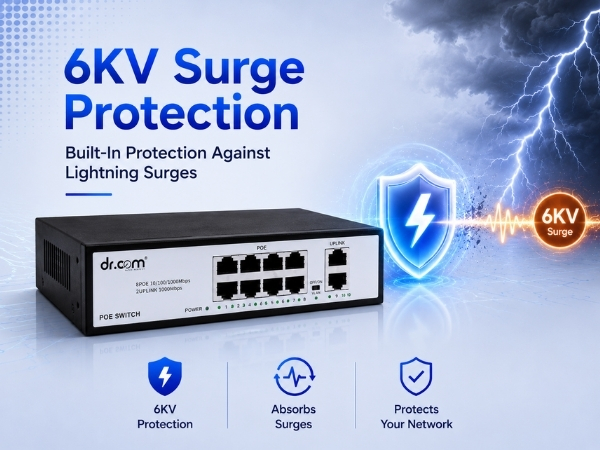 DR-COM PoE Switch
