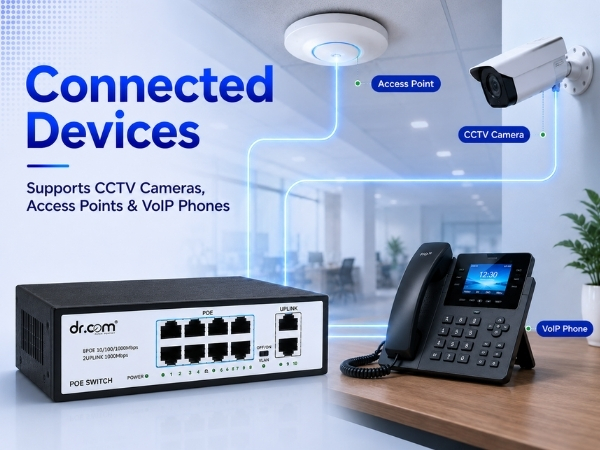 DR-COM PoE Switch