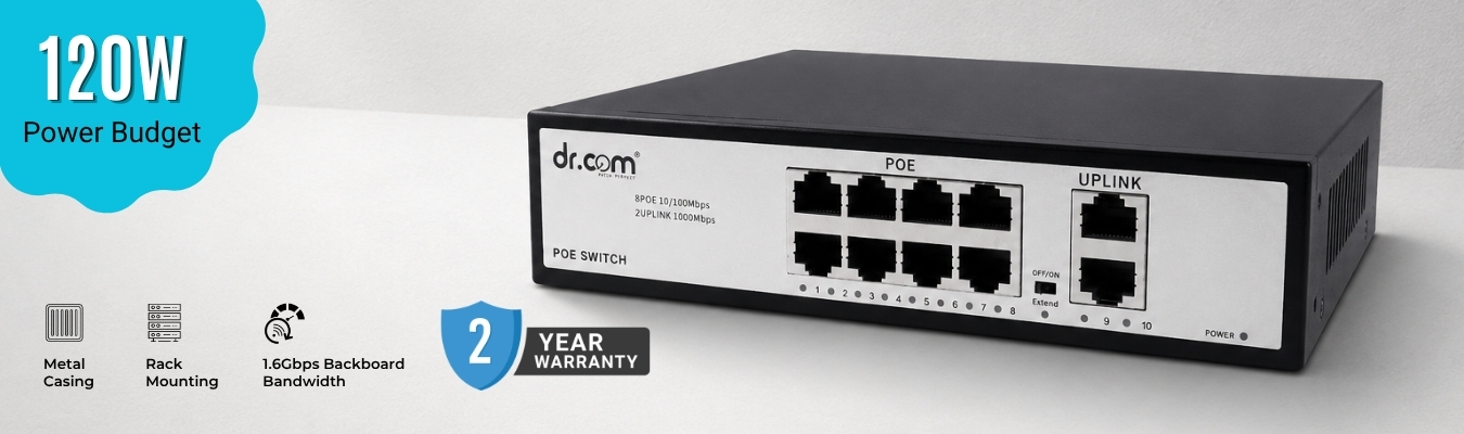 DR-COM PoE Switch